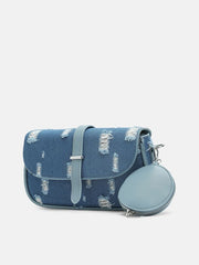 Campus Sutra Leather Half Moon Sling Bag