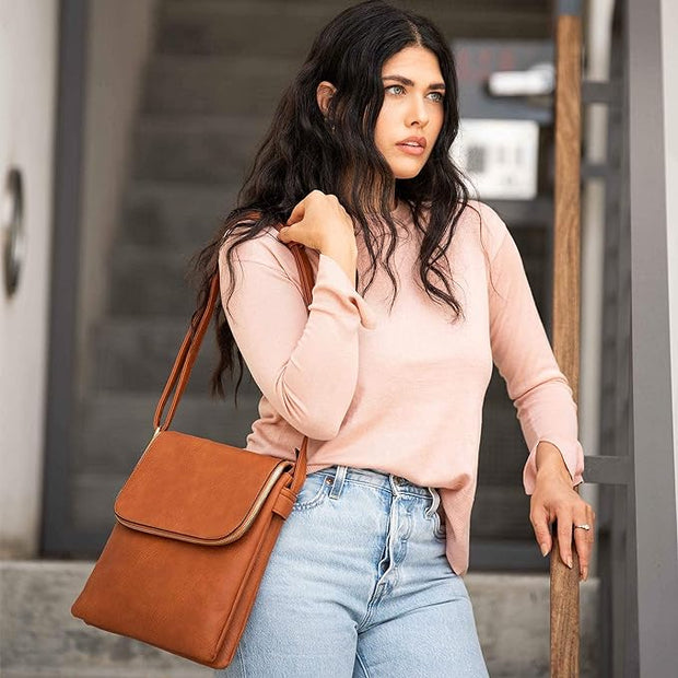 Cheyenne Concealed Carry Crossbody-Cognac