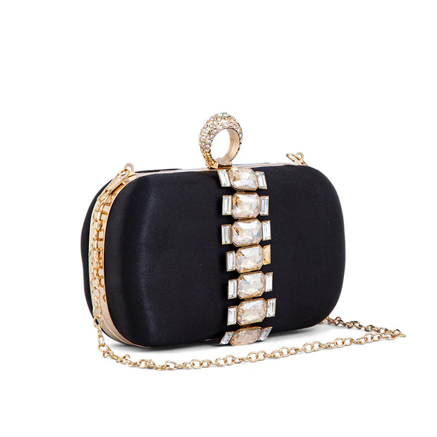 Black Fancy Clutch