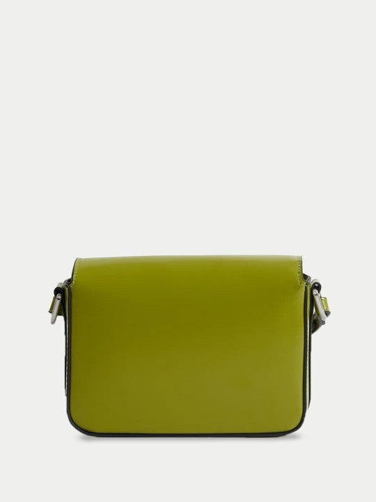 Women Solid PU Structured Sling Bag