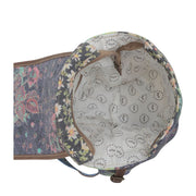 Le Fleur Canvas & Leather Floral Backpack